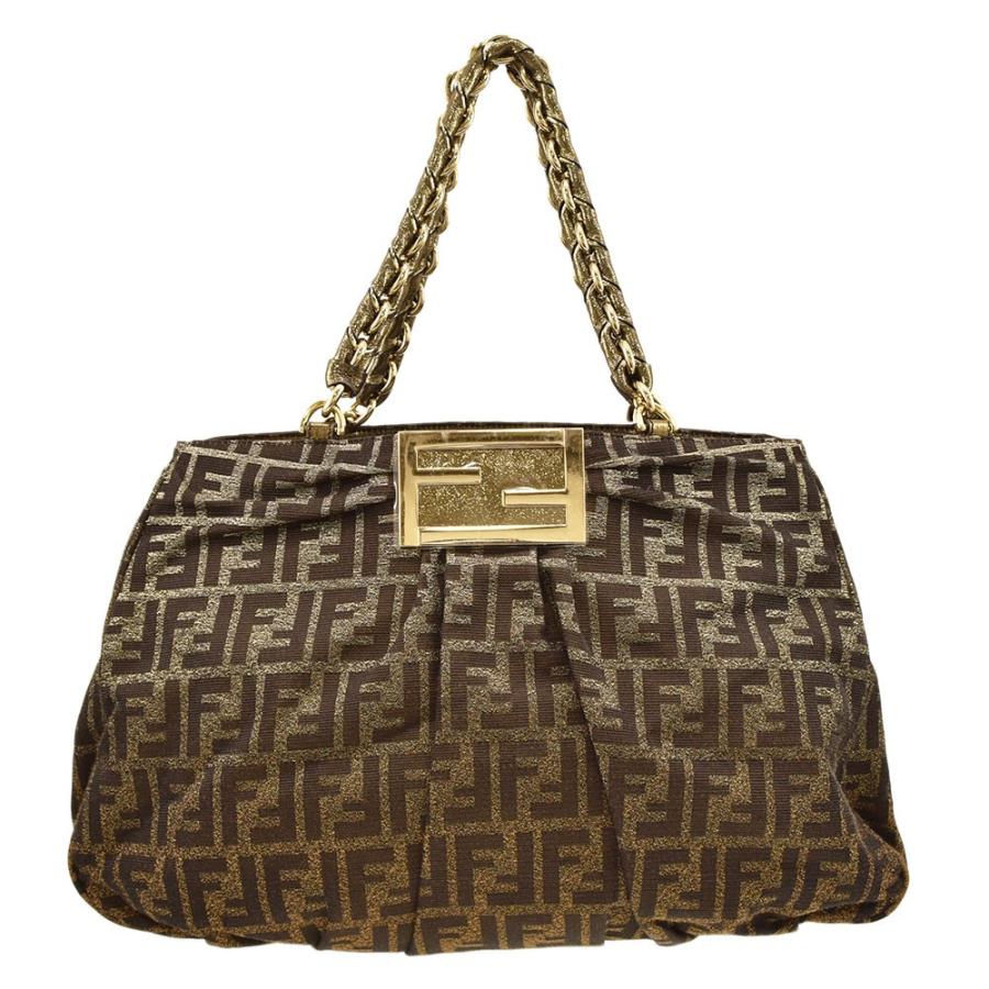 FENDI（フェンディ） ミアチェーン ショルダーバッグ FFロゴ ズッカ柄