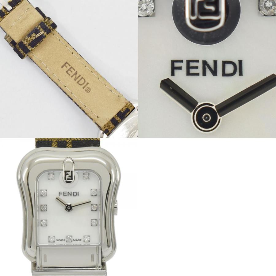 FENDI（フェンディ） 腕時計 11Pダイヤ ズッカ ウォッチ ホワイト