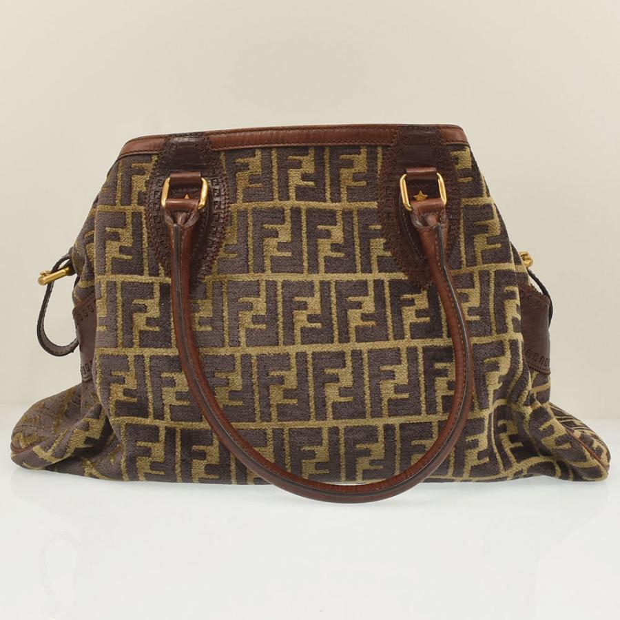 FENDI（フェンディ） トートバッグ エトニコ ズッカ ハンドバッグ