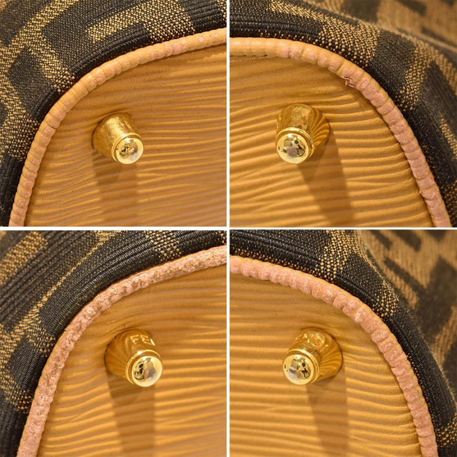 FENDI（フェンディ） ズッカ柄 巾着 ショルダーバッグ キャンバス