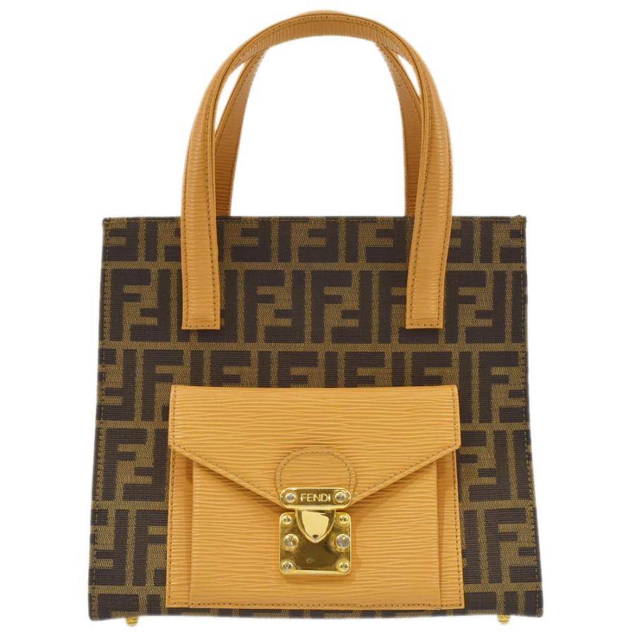 FENDI（フェンディ） ハンドバッグ ズッカ柄 ヴィンテージ キャンバス