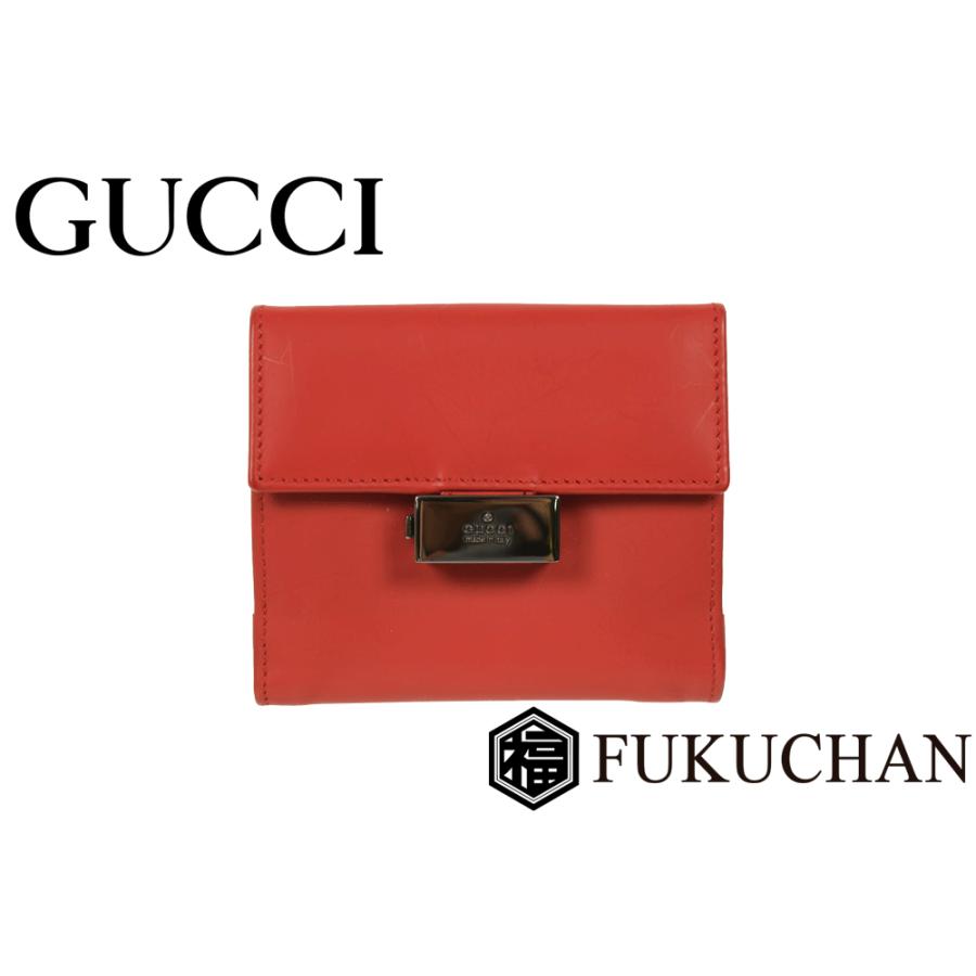 GUCCI/グッチ Wホック二つ折り財布 035・2888・2045 中古 :gu01-59133