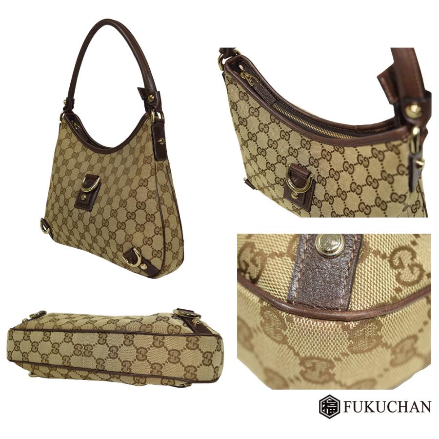GUCCI/グッチ GGキャンバスアビー ワンショルダーバッグ130738中古