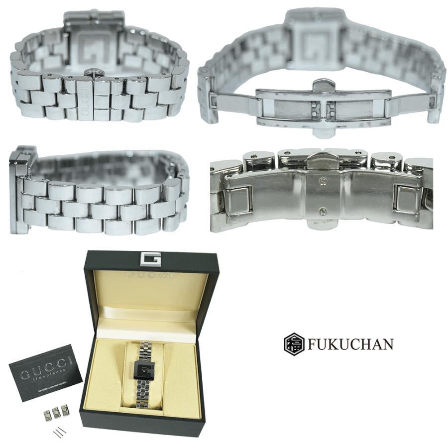 GUCCI/グッチ 3600L レディース 腕時計 シルバー×ブラック文字盤