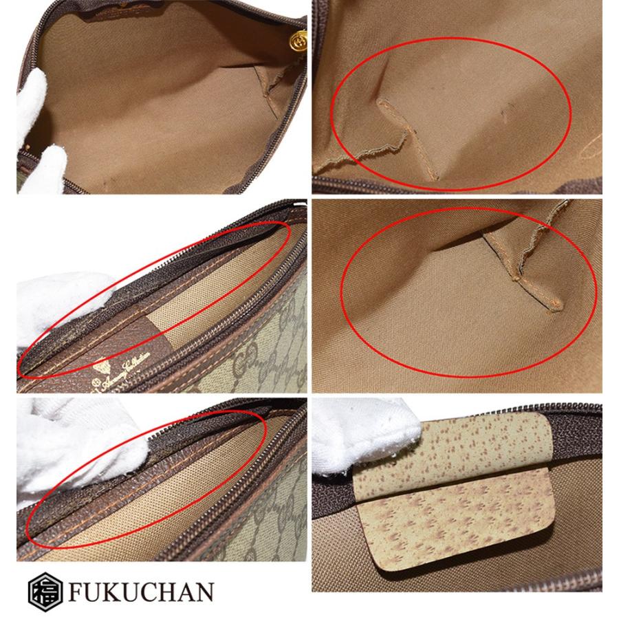 GUCCI/グッチ オールドグッチ セカンドバッグ/ポーチ ベージュ×ダーク