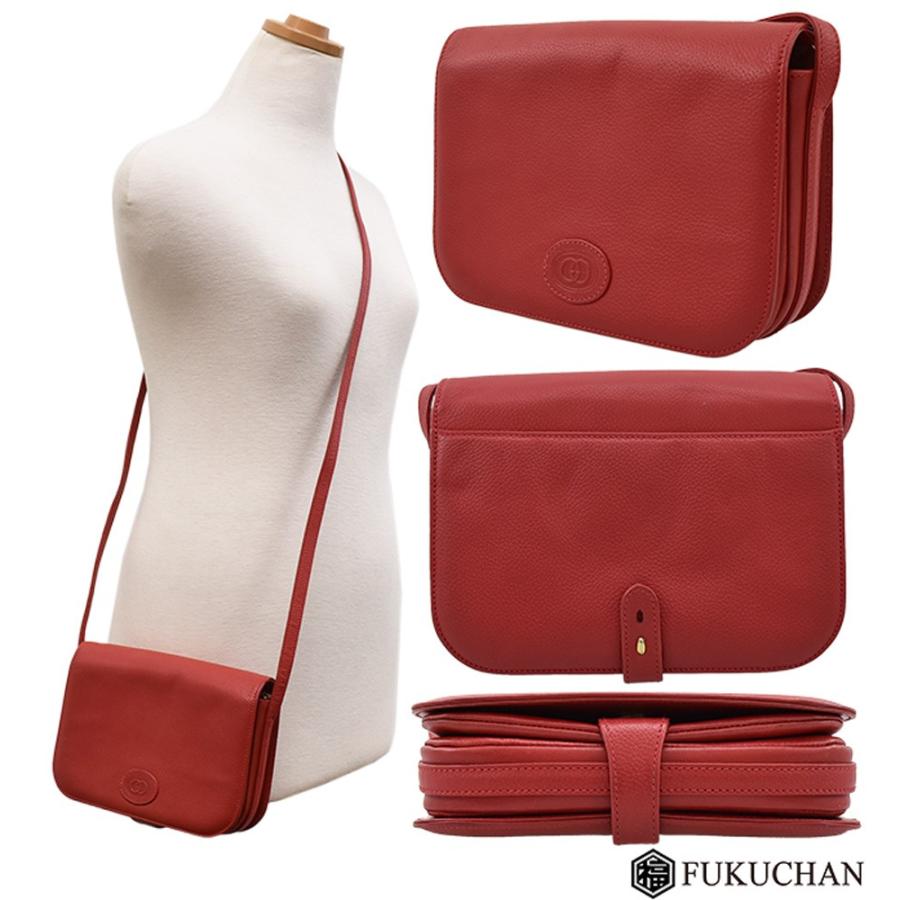 オールドグッチ オールレザー ショルダーバッグ ポシェット 赤 GUCCI GUCCI/グッチ オールドグッチ ポシェット ショルダー