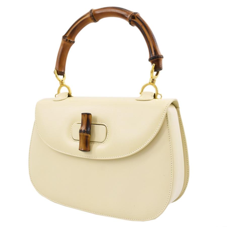 GUCCI（グッチ） バンブー 2way ハンドバッグ ショルダーバッグ カーフ