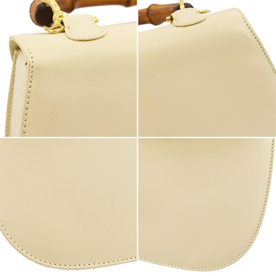 GUCCI（グッチ） バンブー 2way ハンドバッグ ショルダーバッグ カーフ