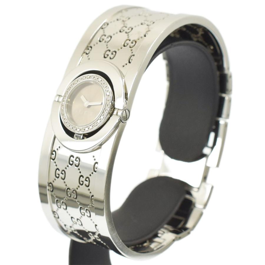 グッチレディース腕時計 GUCCI（グッチ） トワール ダイヤベゼル レディースウォッチ ブラウン