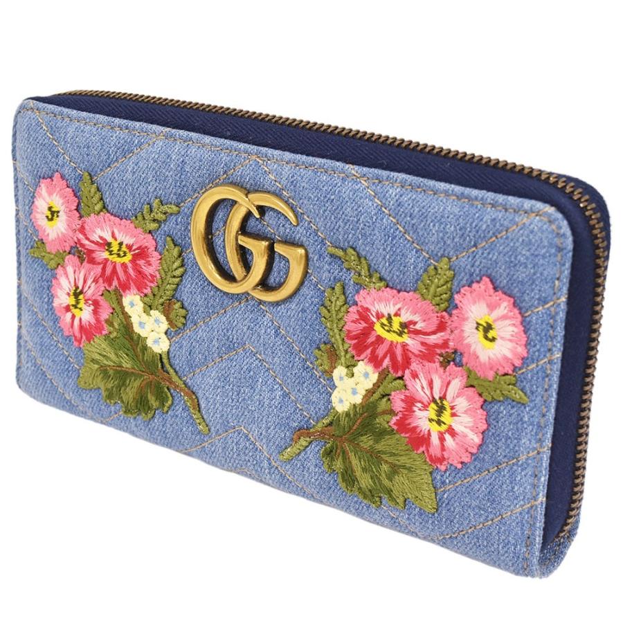 Gucci デニム マーモント 長財布 フローラ 限定品 Gucci デニム マーモント 長財布 フローラ 限定品 - メルカリ