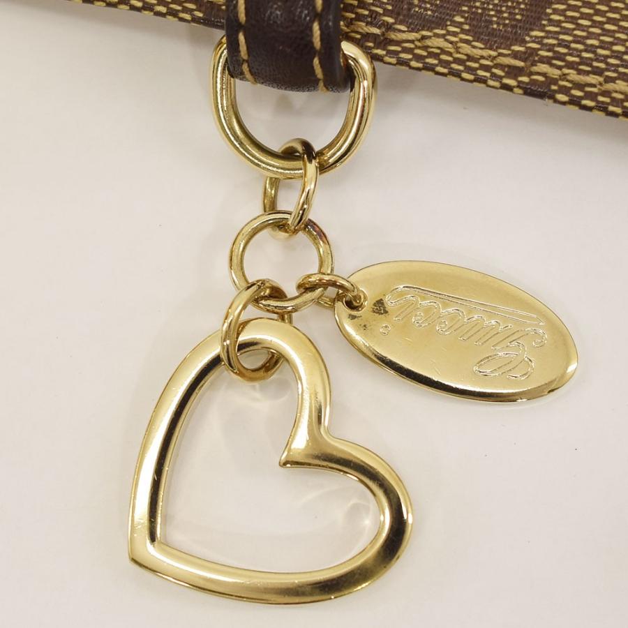 GUCCI グッチ GG柄 ハートチャーム付き ウエストベルト PVC