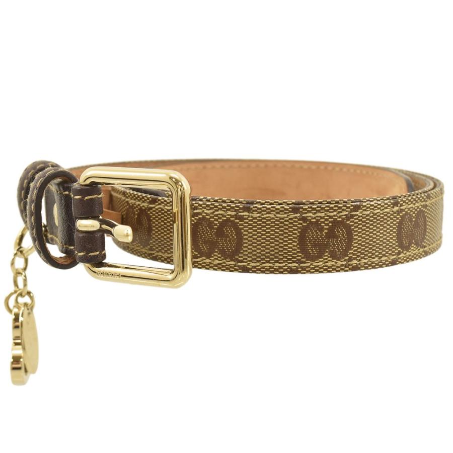 GUCCI グッチ GG柄 ハートチャーム付き ウエストベルト PVC