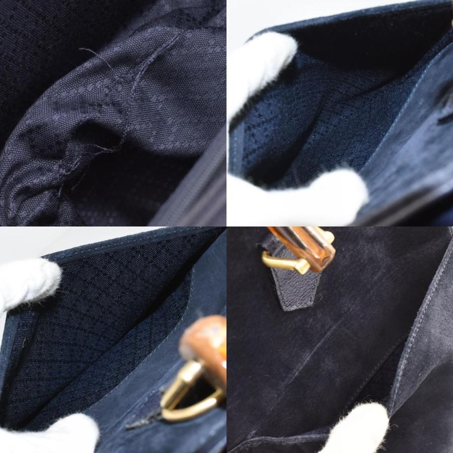 GUCCI グッチ バンブー 2wayハンドバッグ ショルダーバッグ レザー 