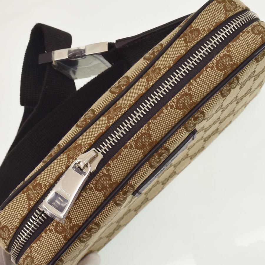 レア　GUCCI グッチ　ボディバッグ　ウエストポーチ　キャンバス　ベージュ 楽天市場】GUCCI グッチ メンズ レディース ベルトバッグエンボスロゴ