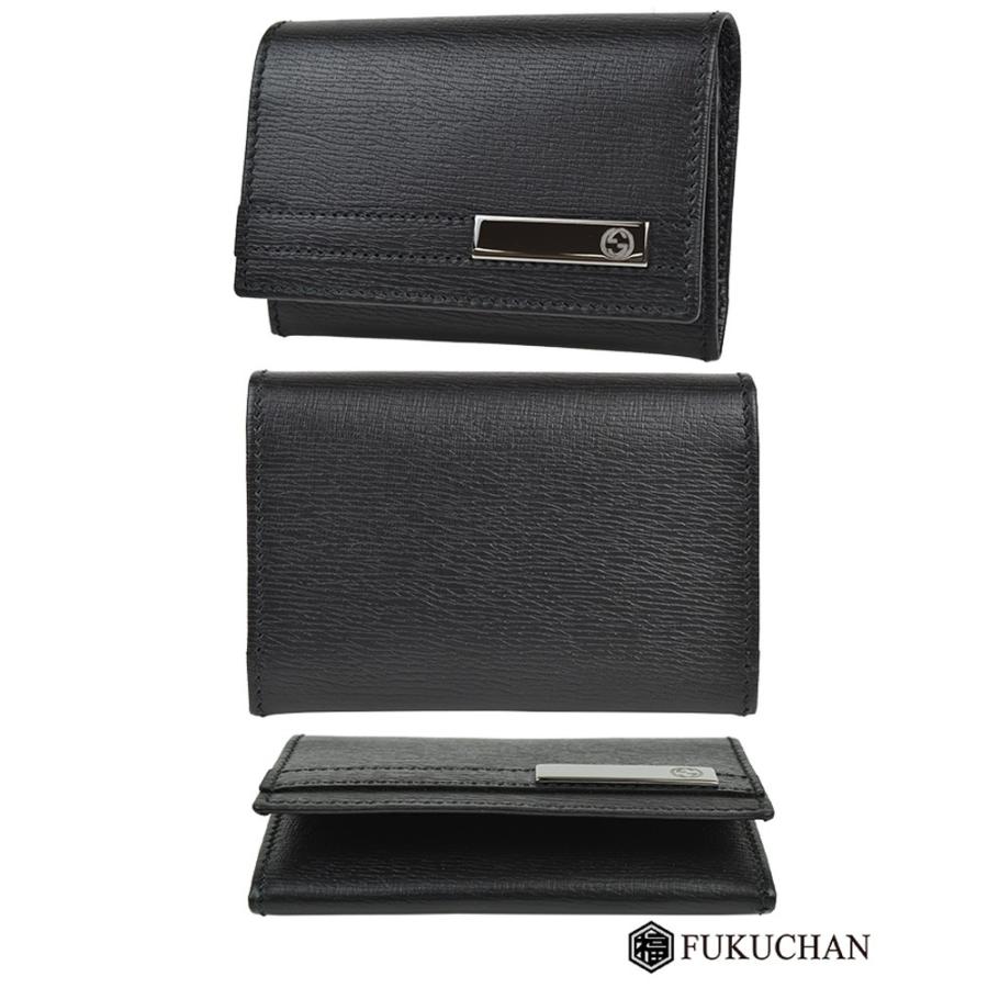 GUCCI/グッチ インターロッキングG カードケース/名刺入れ ブラック