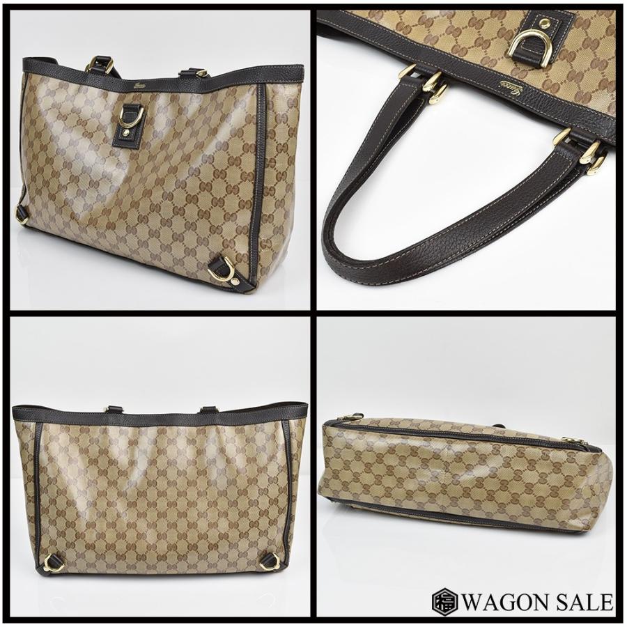 GUCCI/グッチ GGクリスタル コーティングキャンバス トートバッグ