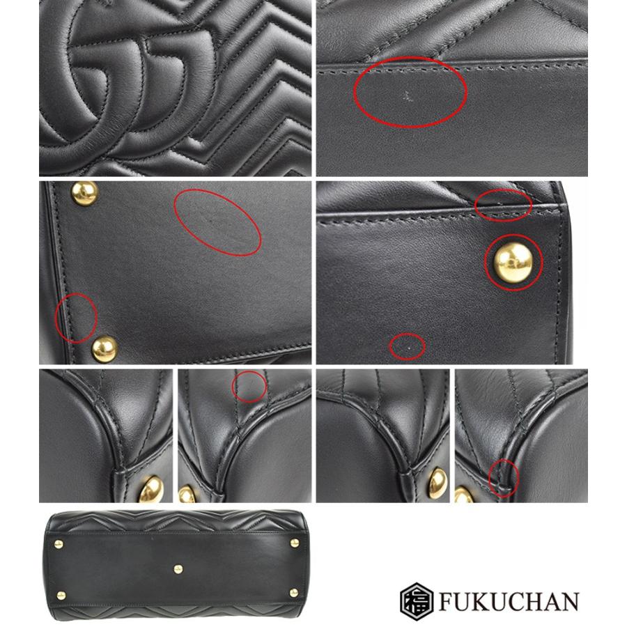 GUCCI/グッチ GGマーモント キルティング ミディアム トップハンドル