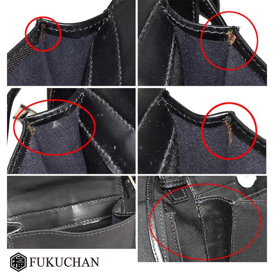 GUCCI/グッチ バックパック ブラック×シルバー金具 レザー×キャンバス