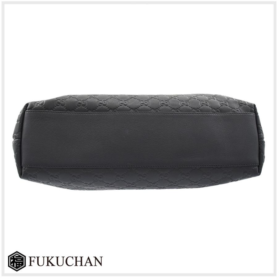 グッチシマ GUCCI グッチ トートバッグ ブラック×ゴールド金具 211137