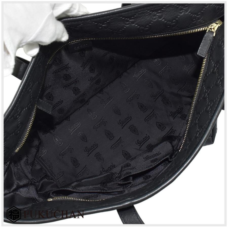 グッチ　トートバッグ グッチシマ GUCCI グッチ トートバッグ ブラック×ゴールド金具