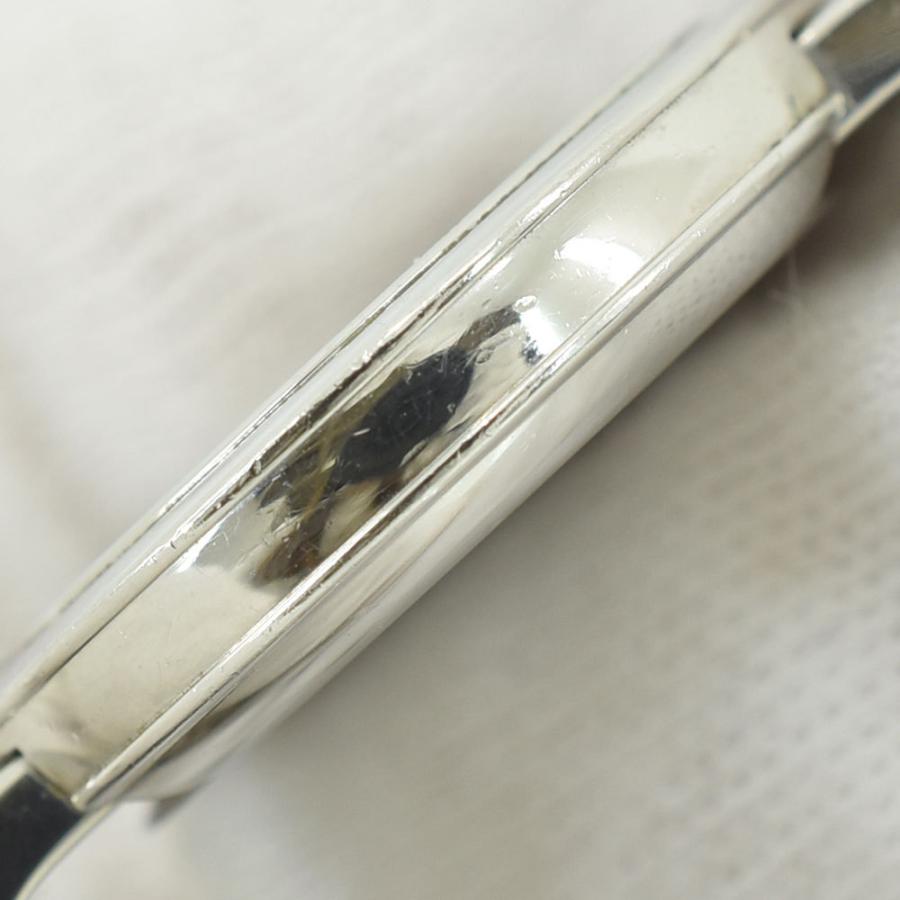 グッチ QZ 129.5 ユープレイ シルバー文字盤 ラウンド レザー　動作良好 グッチ QZ 129.5 ユープレイ シルバー文字盤 ラウンド レザー