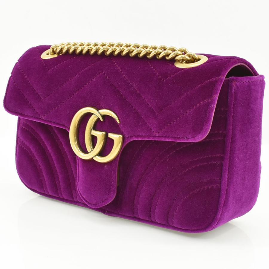 GUCCI（グッチ） チェーンショルダーバッグ GGマーモント キルティング