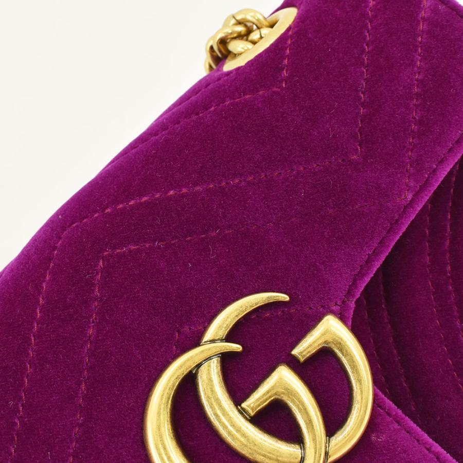 GUCCI（グッチ） チェーンショルダーバッグ GGマーモント キルティング