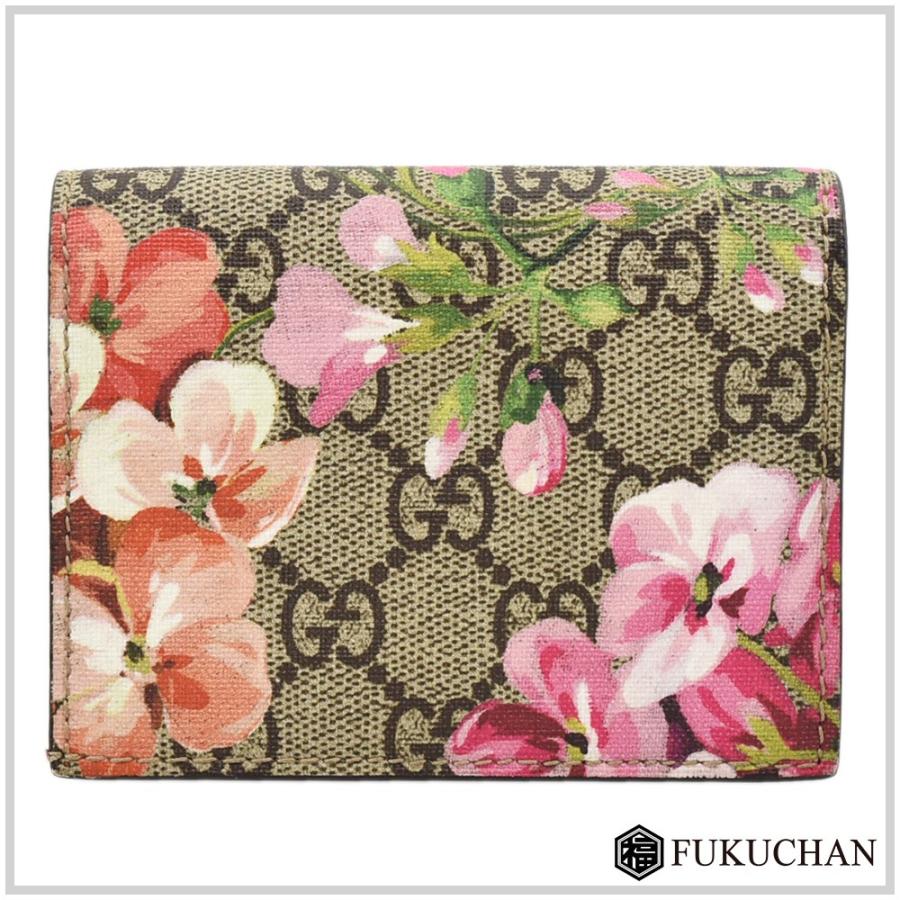 GUCCI グッチ GGブルームス お札入れ付き カードケース ベージュ  