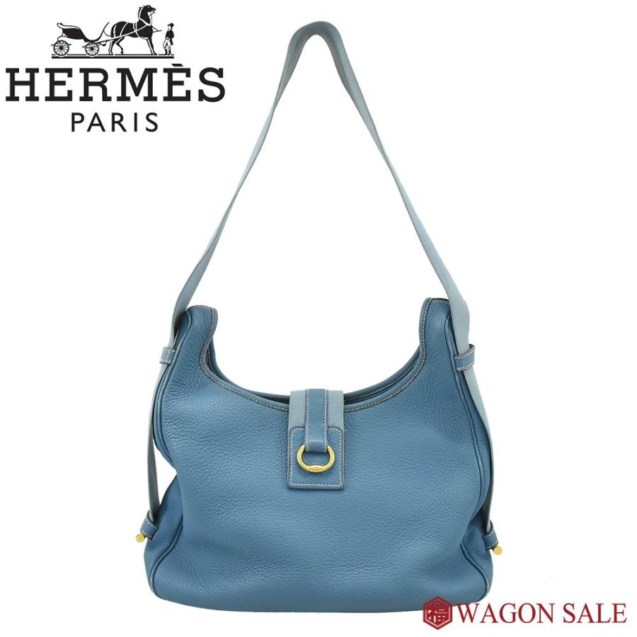 HERMES HERMES/エルメス サコ □A刻印 ブルージーン×トリヨン  