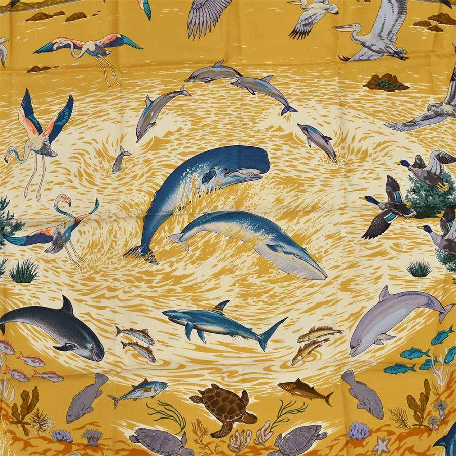 HERMES エルメス カレ90 スカーフ Lavie Precieuse de la Mediterranee 