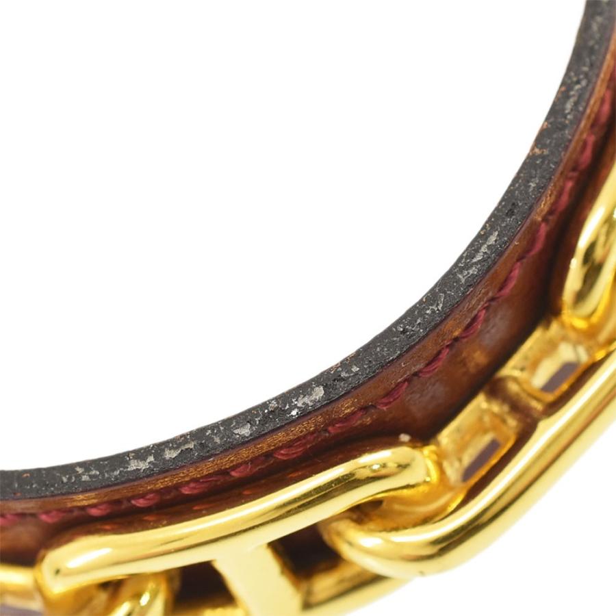 HERMES（エルメス） シェーヌダンクル バングル ブレスレット レザー