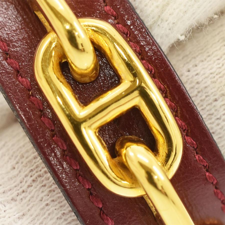 HERMES（エルメス） シェーヌダンクル バングル ブレスレット レザー