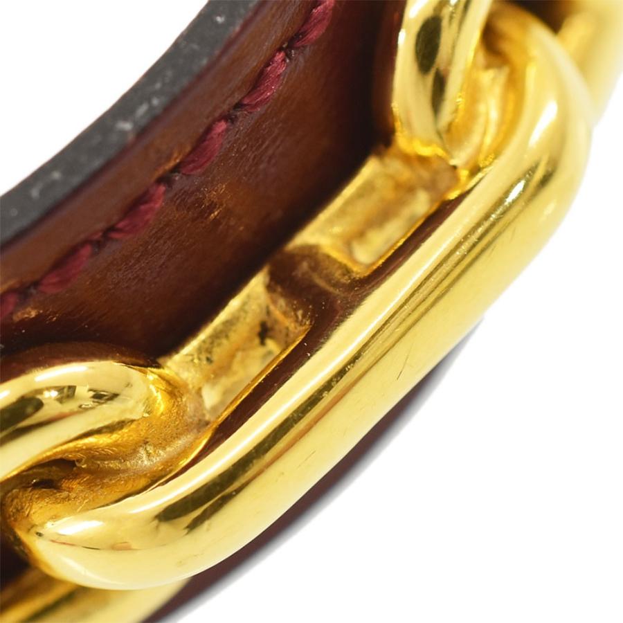 HERMES（エルメス） シェーヌダンクル バングル ブレスレット レザー