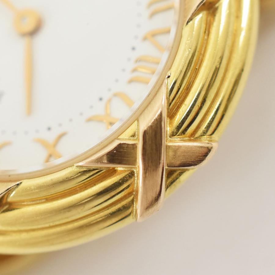 HERMES エルメス 腕時計 ルバン レディースウォッチ 金無垢 K18YG 750