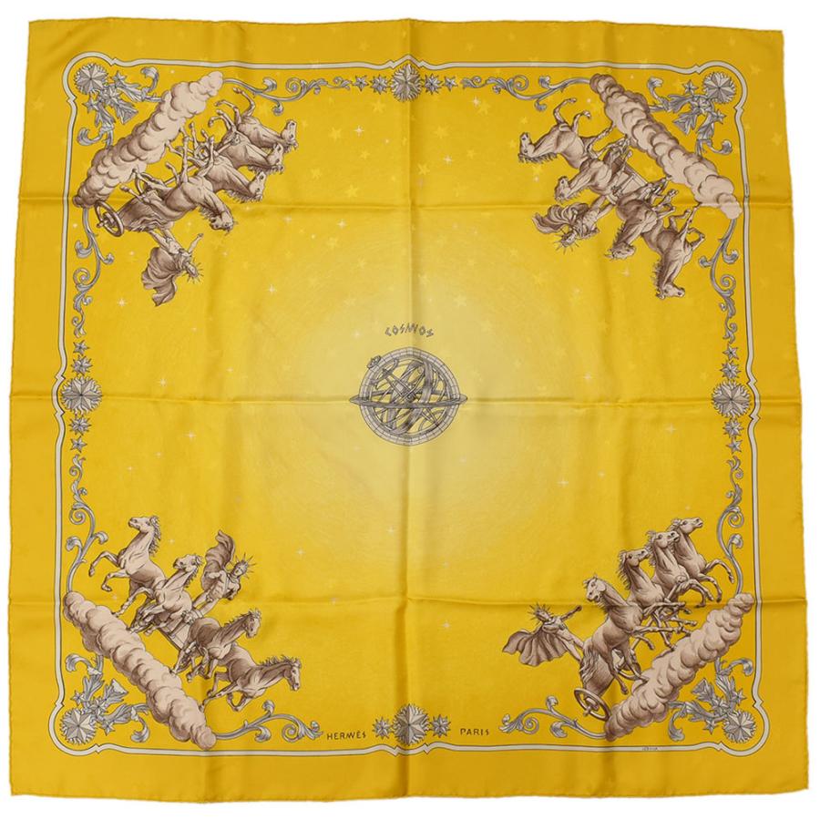 【美品】エルメス HERMES カレ90 COSMOS 宇宙観 スカーフシルク HERMES エルメス スカーフ カレ90 COSMOS コスモス 宇宙観