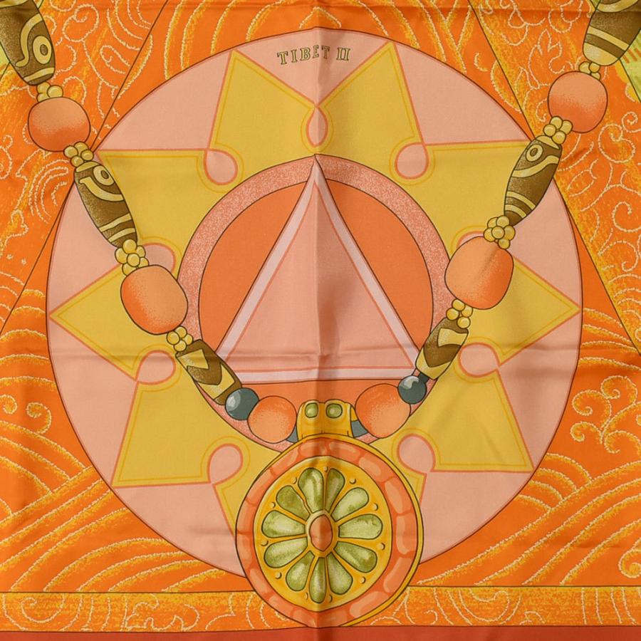 HERMES エルメス カレ90 TIBET II チベット2 スカーフ シルク HERMES エルメス カレ90 TIBET II チベット2 スカーフ シルク