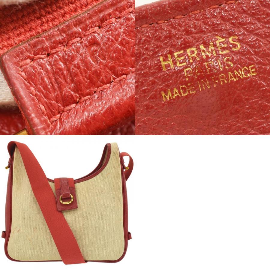 HERMES エルメス ショルダーバッグ サコ ヴィンテージバッグ トワルGM 