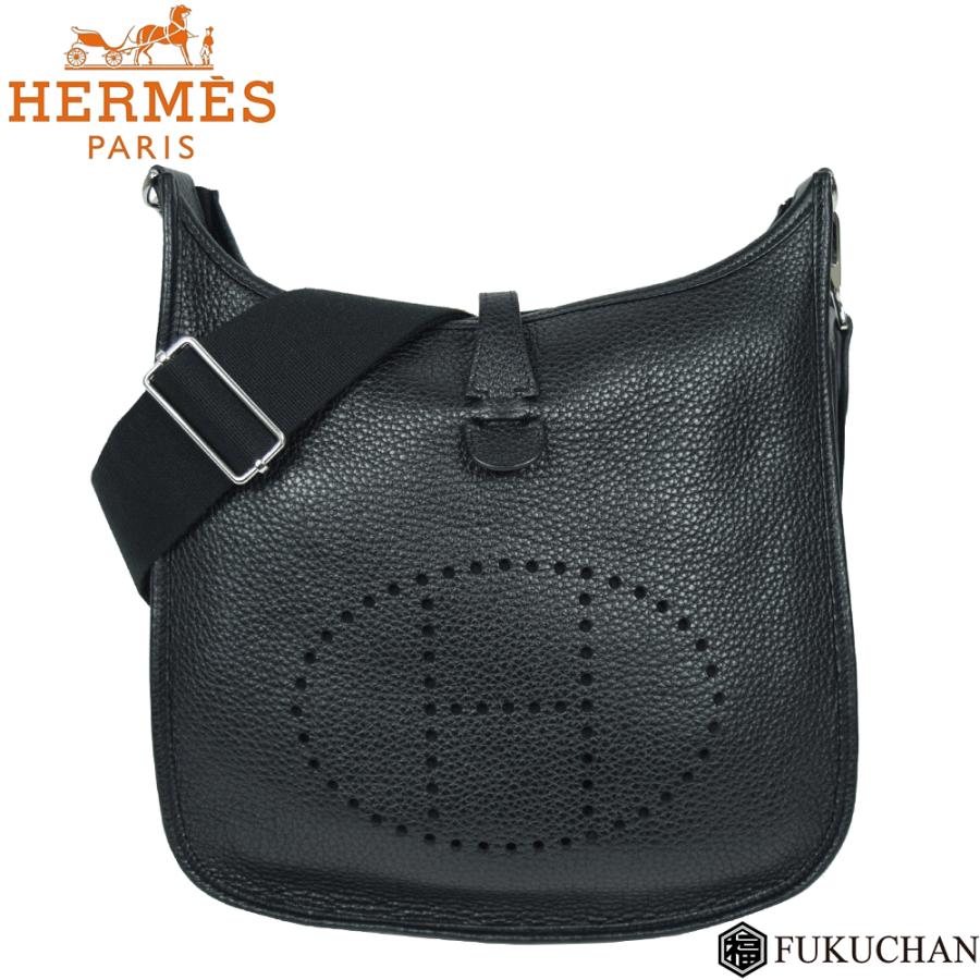 HERMES/エルメス エヴリンPM3 ノワール×トリヨンクレマンス シルバー 