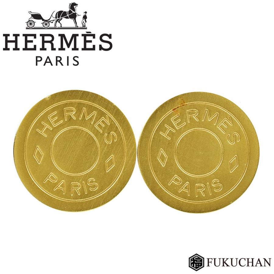 HERMES/エルメス セリエ イヤリング マットゴールド×GP 中古 : he07sf 