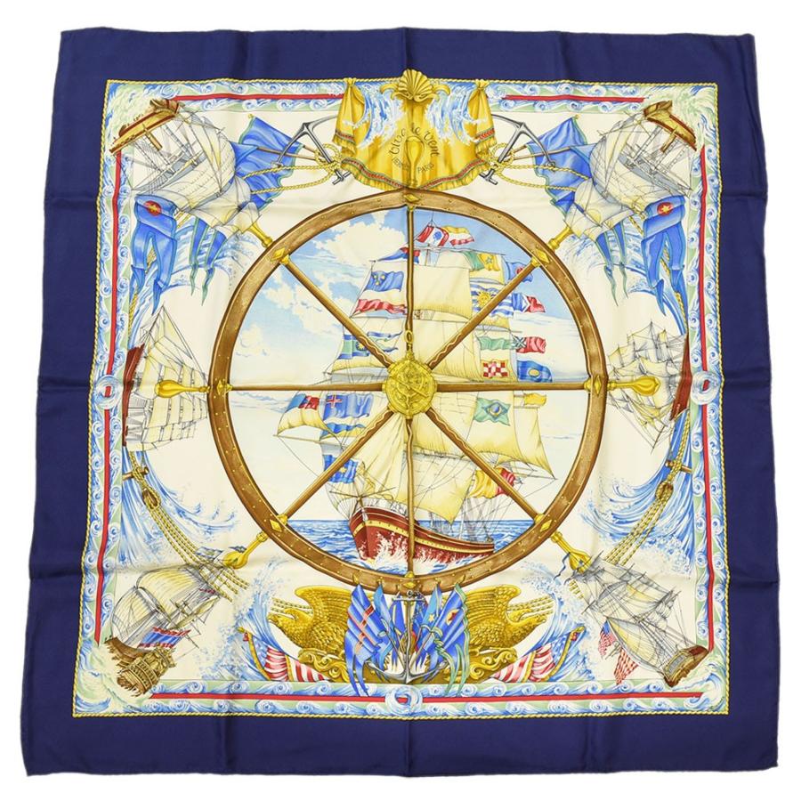 エルメス HERMES カレ90 vive le vent 風よ吹け スカーフ シルク100 