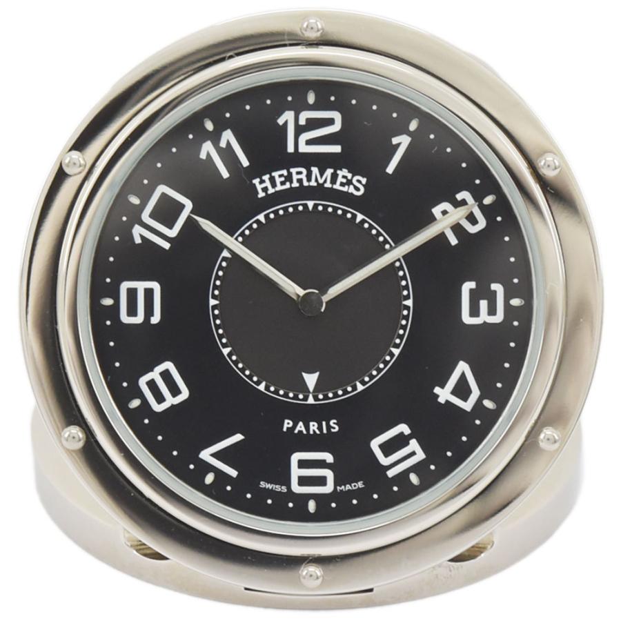 HERMES エルメス クリッパー 置時計 ブラック HERMES（エルメス） 置時計 クリッパーリーベル トラベルウォッチ