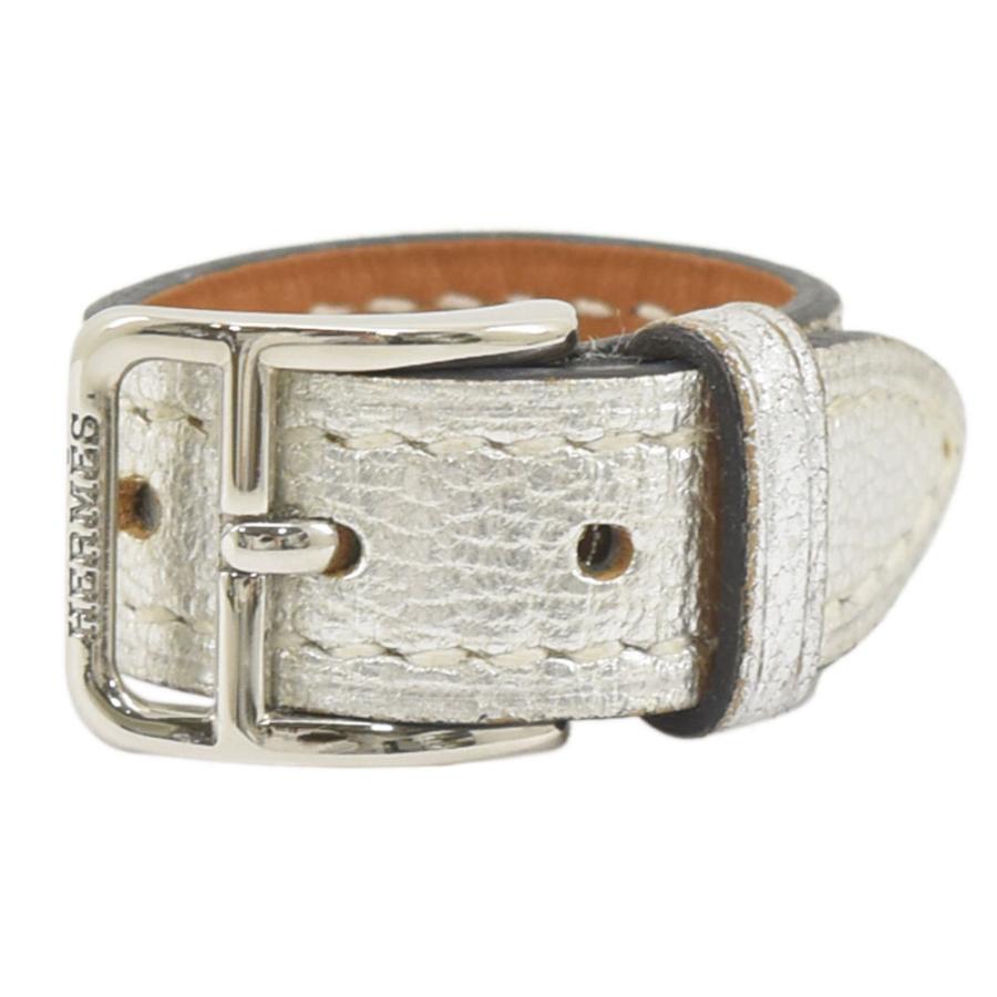 美品【HERMES】スカーフリング ベルトモチーフ エルメスベルトモチーフ ゴールド ユニセックス スカーフリング