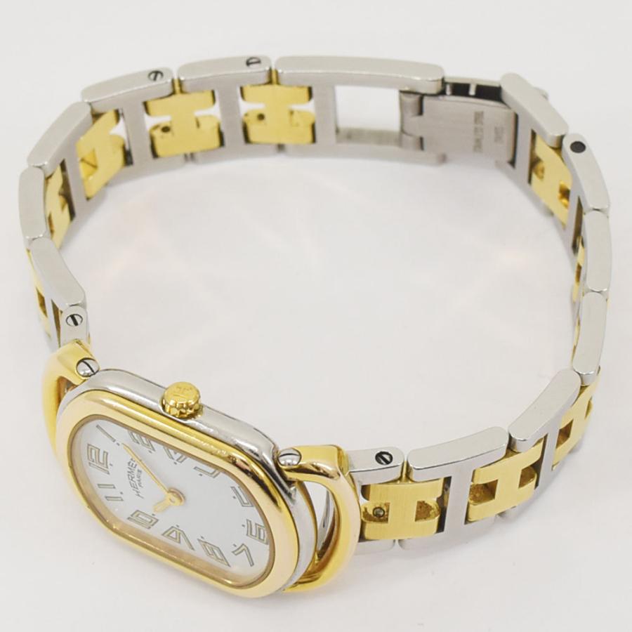 稼働品！エルメス♦︎ラリー♦︎レディース腕時計 HERMES エルメス レディース腕時計 ラリー クオーツ シルバー