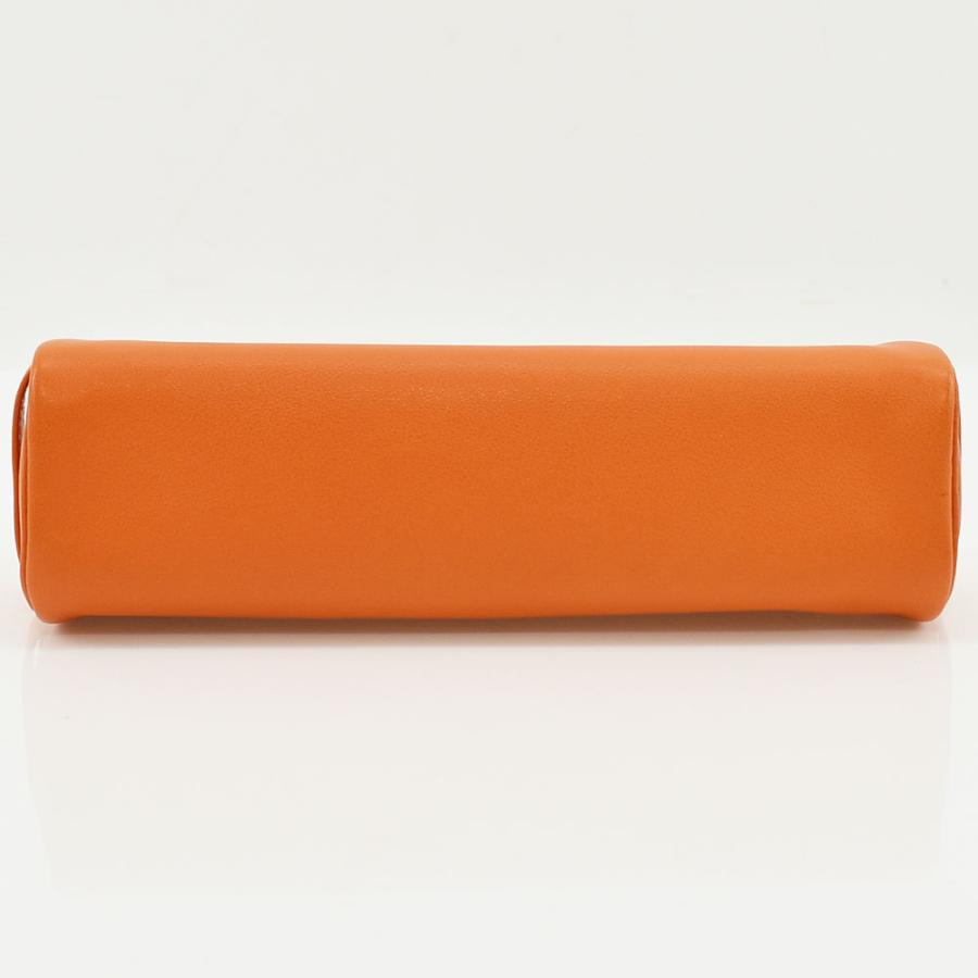 HERMES エルメス 筆箱 ペンケース ポーチ レザー オレンジ HERMES エルメス 筆箱 ペンケース ポーチ レザー オレンジ