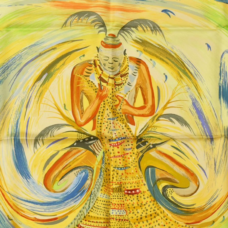 Carré Hermès 'Les Perles De Turkana' En Soie - Motif Floral Multicolore, Jamais Porté - Neuf Sans étiquette