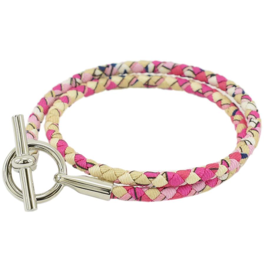 HERMES（エルメス） ブレスレット グレナン ドゥブルトゥール シルク