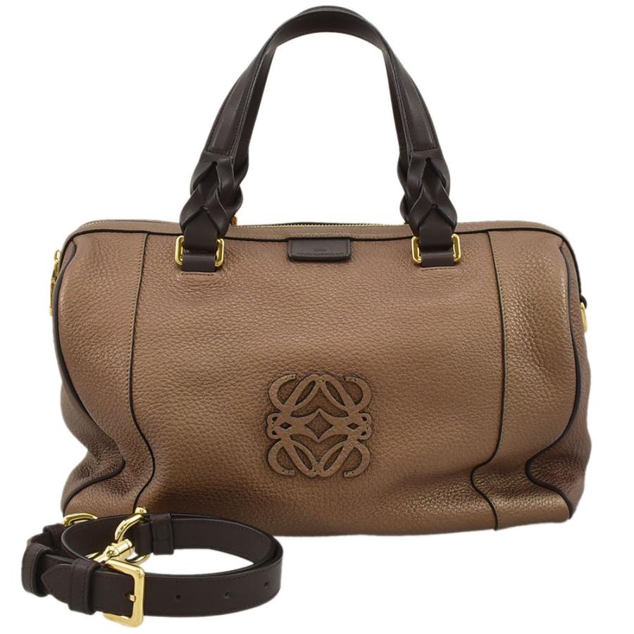 ロエベ LOEWE FUSTA フスタ31 ハンドバッグ 2wayショルダーバッグ レザー ブロンズ×ゴールド金具 316.26.F24 レディース  中古 送料無料 :lo13gt-702926:ブランドショップ FUKUCHAN - 通販 - Yahoo!ショッピング