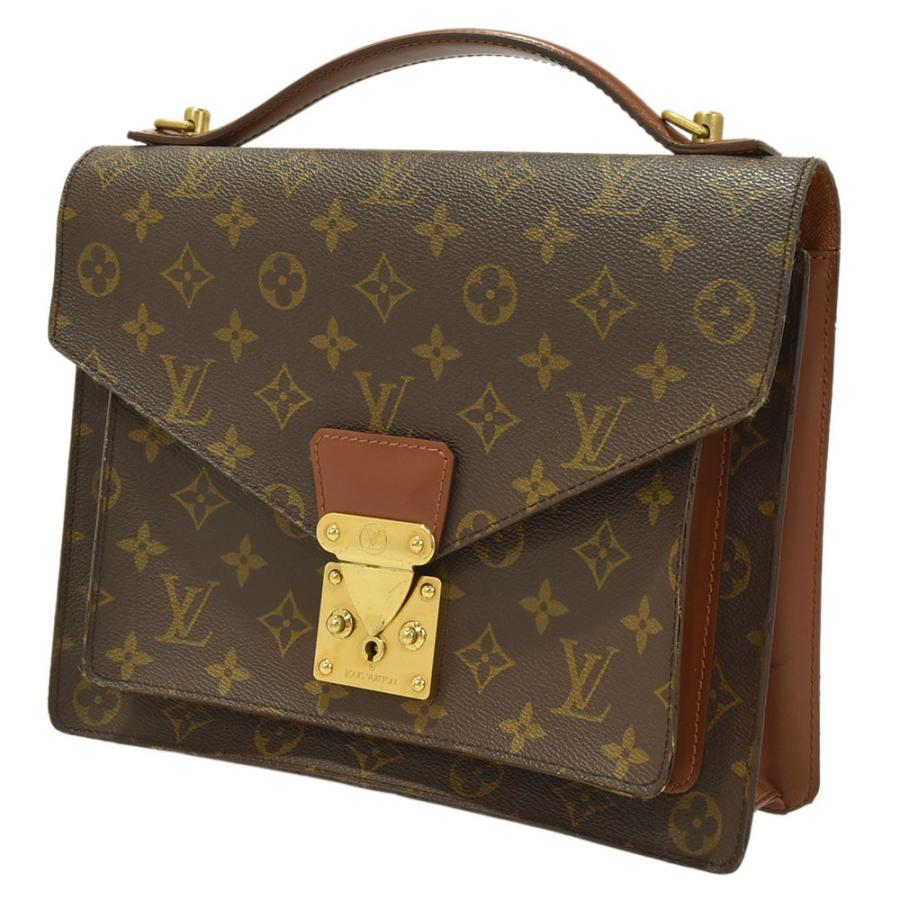 ■美品■LOUISVUITTONルイヴィトン モンソー M51185 ビジネス LOUIS VUITTON（ルイ・ヴィトン） モノグラム モンソー ビジネスバッグ