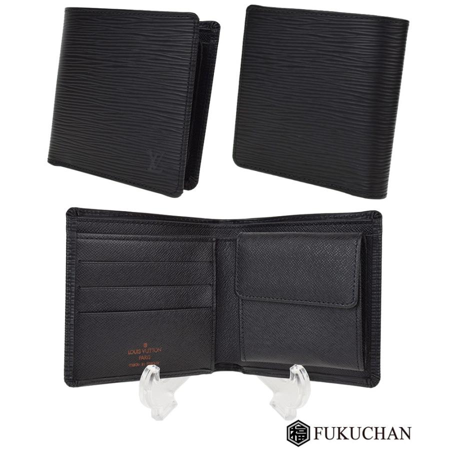 LOUIS VUITTON/ルイ・ヴィトン エピ ポルトフォイユ・マルコ ノワール