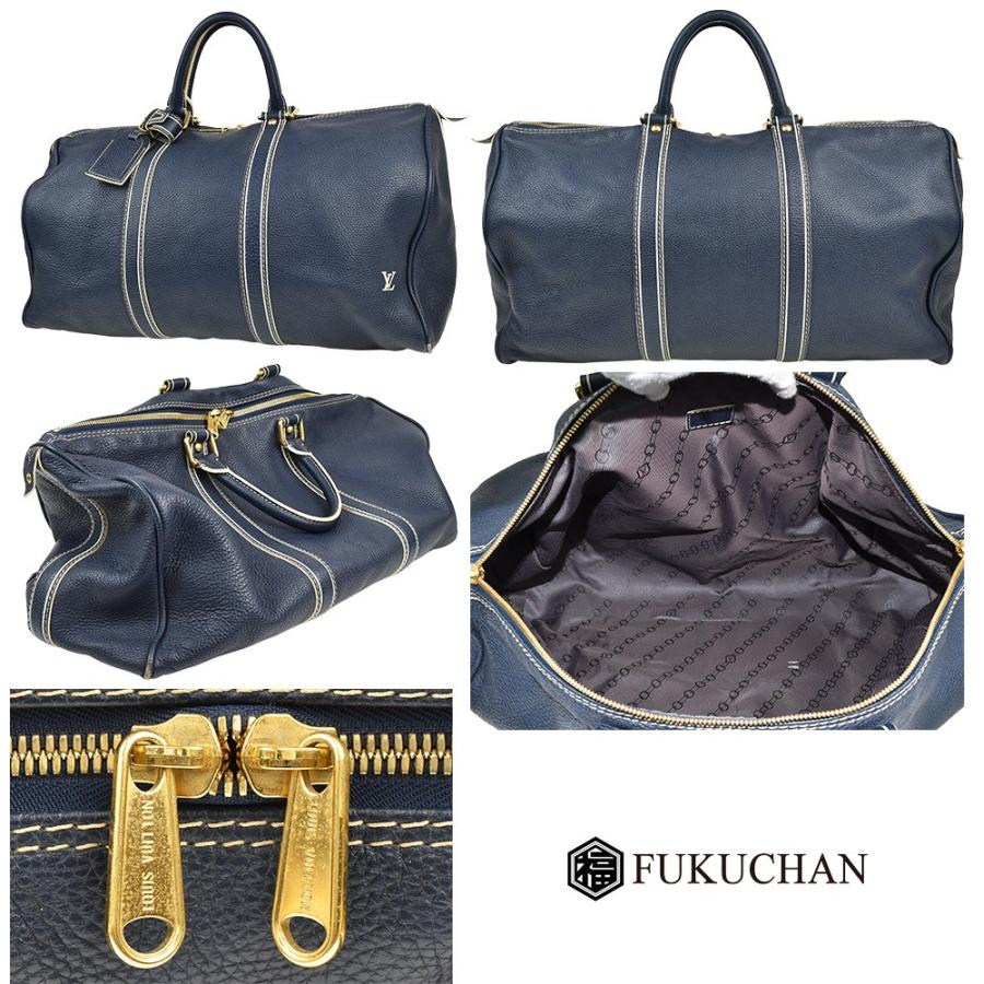 LOUIS VUITTON/ルイ・ヴィトン トバコ キーポル50 ネイビー